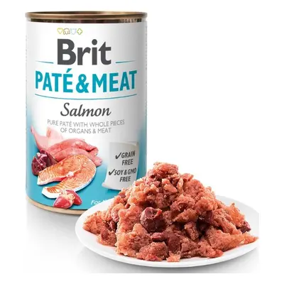 Brit Konzerva pro psy paté losos, kuře, vnitřnosti, 400 g