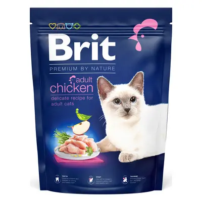 Brit Premium by Nature Cat krmivo pro dospělé kočky s kuřetem, 300 g