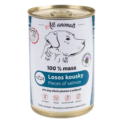 All Animals DOG losos kousky 400g