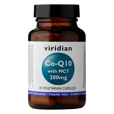 Viridian Nutrition Viridian Co-enzym Q10 with MCT 200 mg, 30 kapslí