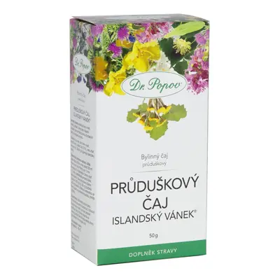 Průduškový čaj Islandský vánek®, sypaný, 50 g Dr. Popov