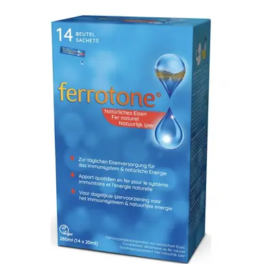 Ferrotone Original 100% přírodní zdroj železa, 14x20ml