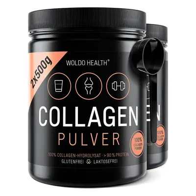 WoldoHealth® ® 100% Hovězí kolagen na pleť (2x500g)