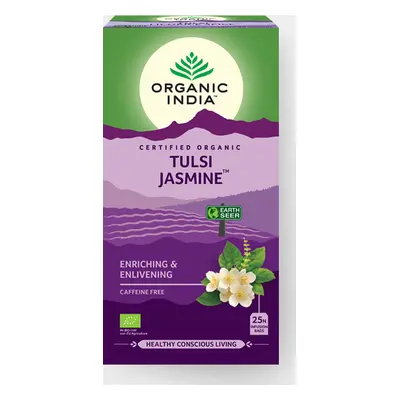 ORGANIC INDIA Tulsi jasmín BIO, 25 sáčků