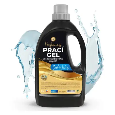 Nanolab Prací gel z Marseillského mýdla Cool water, 1,5 l, 40PD