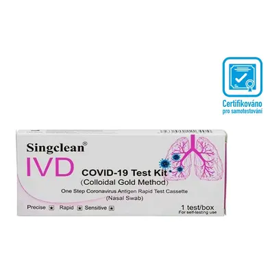 Singclean® 10x Singclean test antigen COVID-19 - výtěrový z přední části nosu