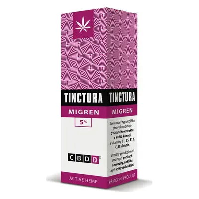 CBDex Tinctura MIGREO 5%, 10ml