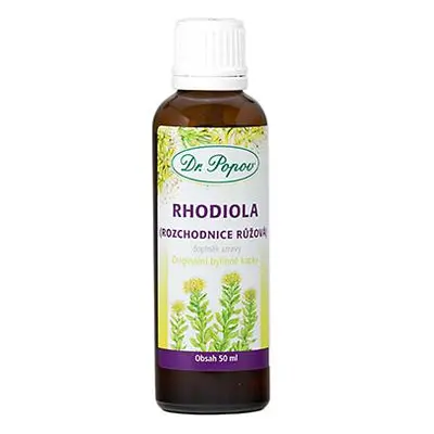 Rhodiola , originální bylinné kapky, 50 ml Dr. Popov