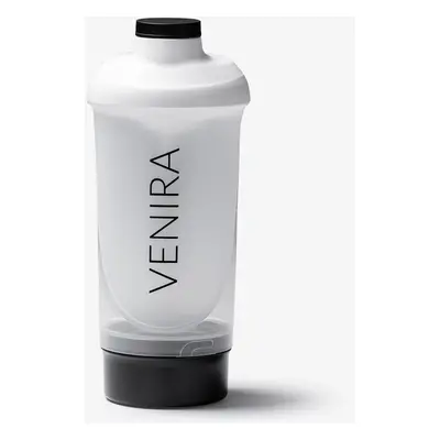 VENIRA shaker se zásobníkem, bílo-černý, 500 ml + 150 ml