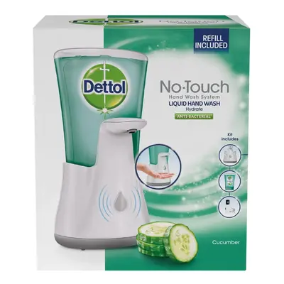 Dettol bezdotykový dávkovač + antibakteriální mýdlo Okurka 250ml