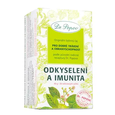 Odkyselení + imunita, porcovaný čaj, 30 g Dr. Popov