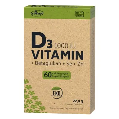 Vitar Vitamin D3 1000 IU EKO, 60 kapslí