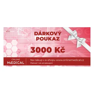 Dárkový poukaz OnlineMedical - 3000 Kč