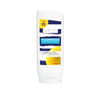 Ryor Opalovací mléko SPF 15, 200 ml