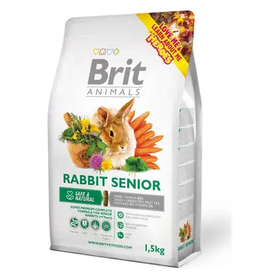 Brit Animals RABBIT SENIOR complete, krmivo pro králíky, 1,5 kg