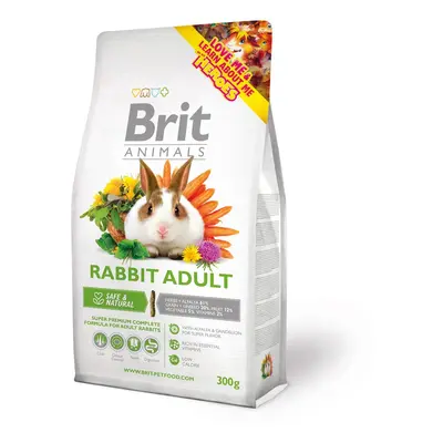 Brit Animals RABBIT ADULT complete, krmivo pro dospělé králíky, 300 g