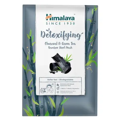 Himalaya Textilní bambusová maska detoxikační s aktivním uhlím a zeleným čajem, 30 ml