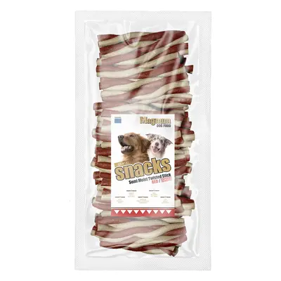 Magnum dog food Magnum kroucená tyčka 12,5cm 50ks RED/WHITE