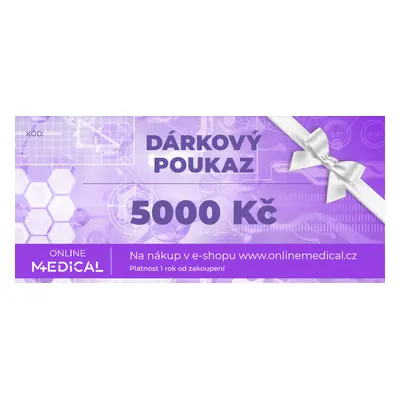 Dárkový poukaz OnlineMedical - 5000 Kč