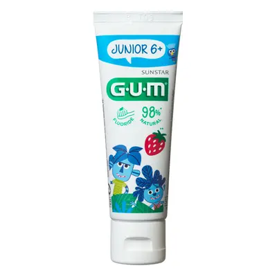 GUM Sunstar GUM Junior zubní gel pro školáky Jungle Buddies (6-12 let), 50 ml