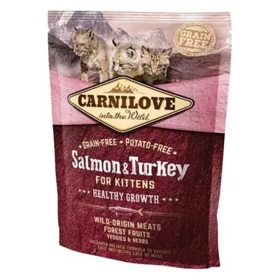 Carnilove CAT krmivo bez obilovin pro zdravý růst koťat s lososem a krocanem, 400 g