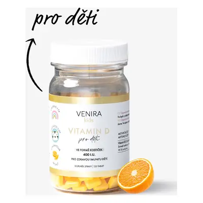 VENIRA vitamin D pro děti - pomeranč, 120 kostiček