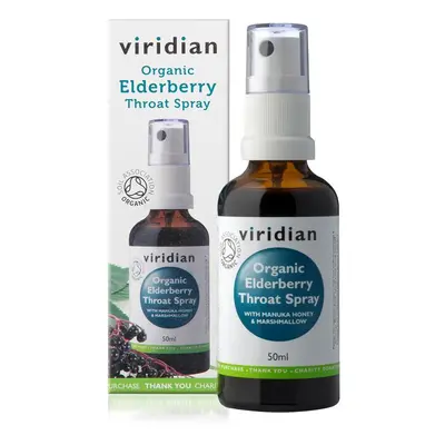 Viridian Nutrition Viridian Elderberry Throat Spray Organic, 50 ml