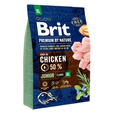 Brit Premium by Nature krmivo pro mladé psy s kuřetem, 3 kg