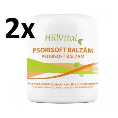 HillVital Psorisoft balzám, na kožní problémy, 2x 250ml