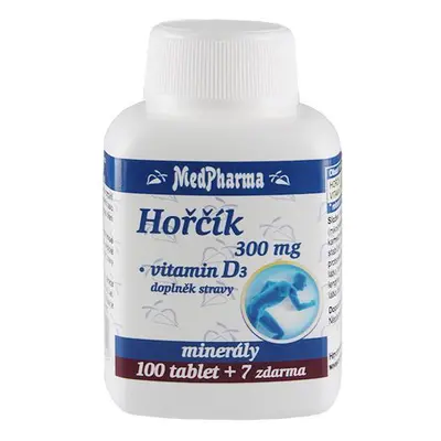 MedPharma Hořčík 300 mg + vitamin D3 - 107 tablet