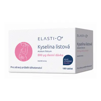 Elasti-Q Kyselina listová 800, 180 kapslí