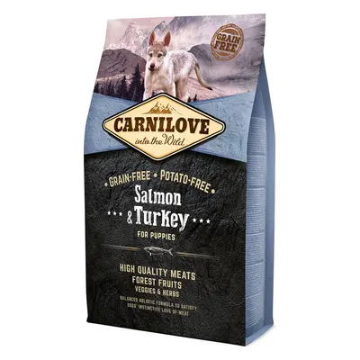 Carnilove krmivo pro štěňata losos a krocan, 4 kg