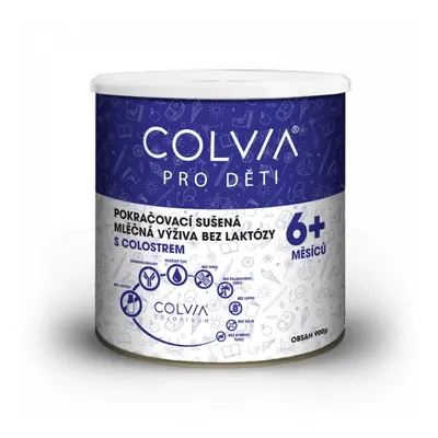 COLVIA Pokračovací mléko bez laktózy s colostrem pro věk 6+ měsíců, 900 g