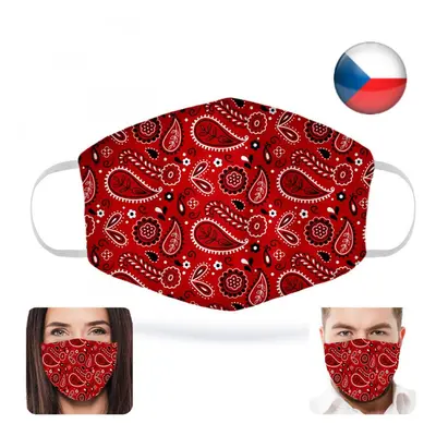 Viralio Antivirová nanorouška Red Paisley