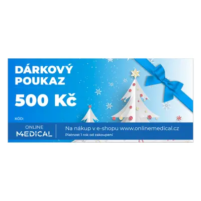 Vánoční dárkový poukaz OnlineMedical - 500 Kč