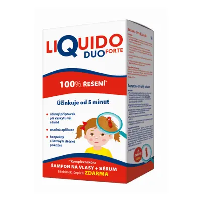 LiQuido DUO Forte šampon na vši, 200ml + sérum