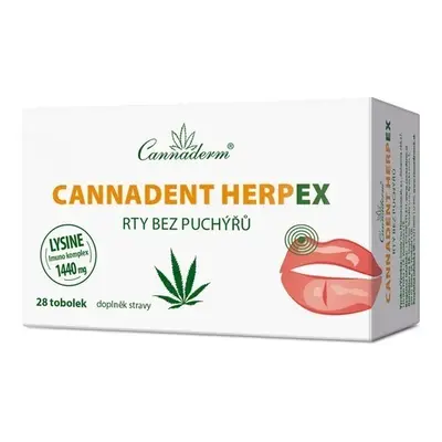 Cannaderm Cannadent HerpEX zdravé rty, 28 tobolek