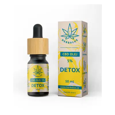 Herbalus CBD Olej 5% Detox, 10ml