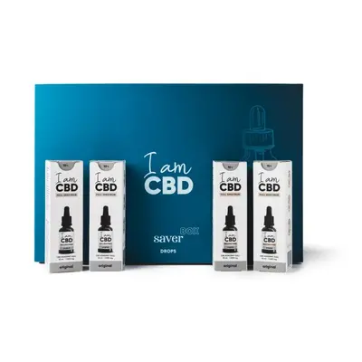 I am CBD Saver box - Full Spectrum CBD kapky 10% original, 4x 10ml