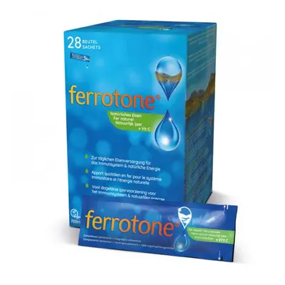 Ferrotone Original 100% přírodní zdroj železa s vitamínem C, 28x25ml