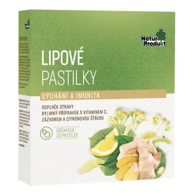 Naturprodukt Lipové pastilky, 20 ks