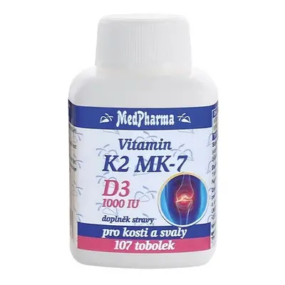 MedPharma Vitamin K2 MK-7 + D3 1000 IU - 107 tobolek