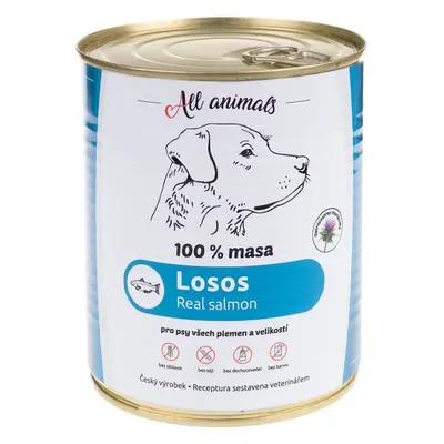 All Animals DOG losos mletý 800g