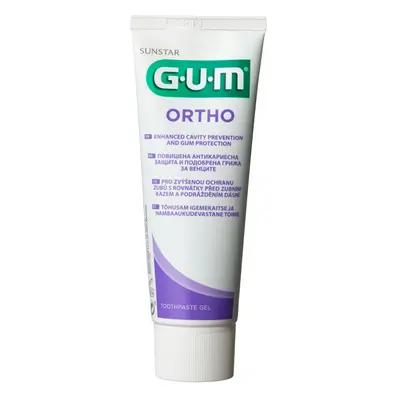 GUM Sunstar GUM Ortho zubní gel pro čištění zubů s rovnátky CPC 0,05 %, 75 ml