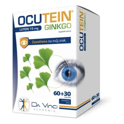 Da Vinci Academia Ocutein Ginkgo Lutein 15 mg, 60+30 tobolek