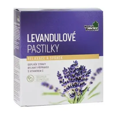 Naturprodukt Levandulové pastilky, 20 ks