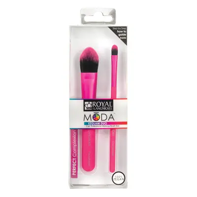 Royal & Langnickel MŌDA Pro Makeup Brush Ezglam Duo Perfekt Complexion Štětce na líčení, 2ks