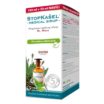 Dr. Weiss STOPKAŠEL Medical sirup Dr. Weiss, 100+50ml NAVÍC