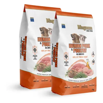 Magnum dog food Magnum Iberian Pork & Poultry All Breed 2x3kg