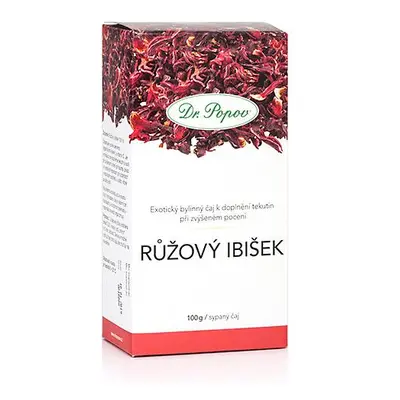 Růžový ibišek, bylinný čaj, 100 g Dr. Popov